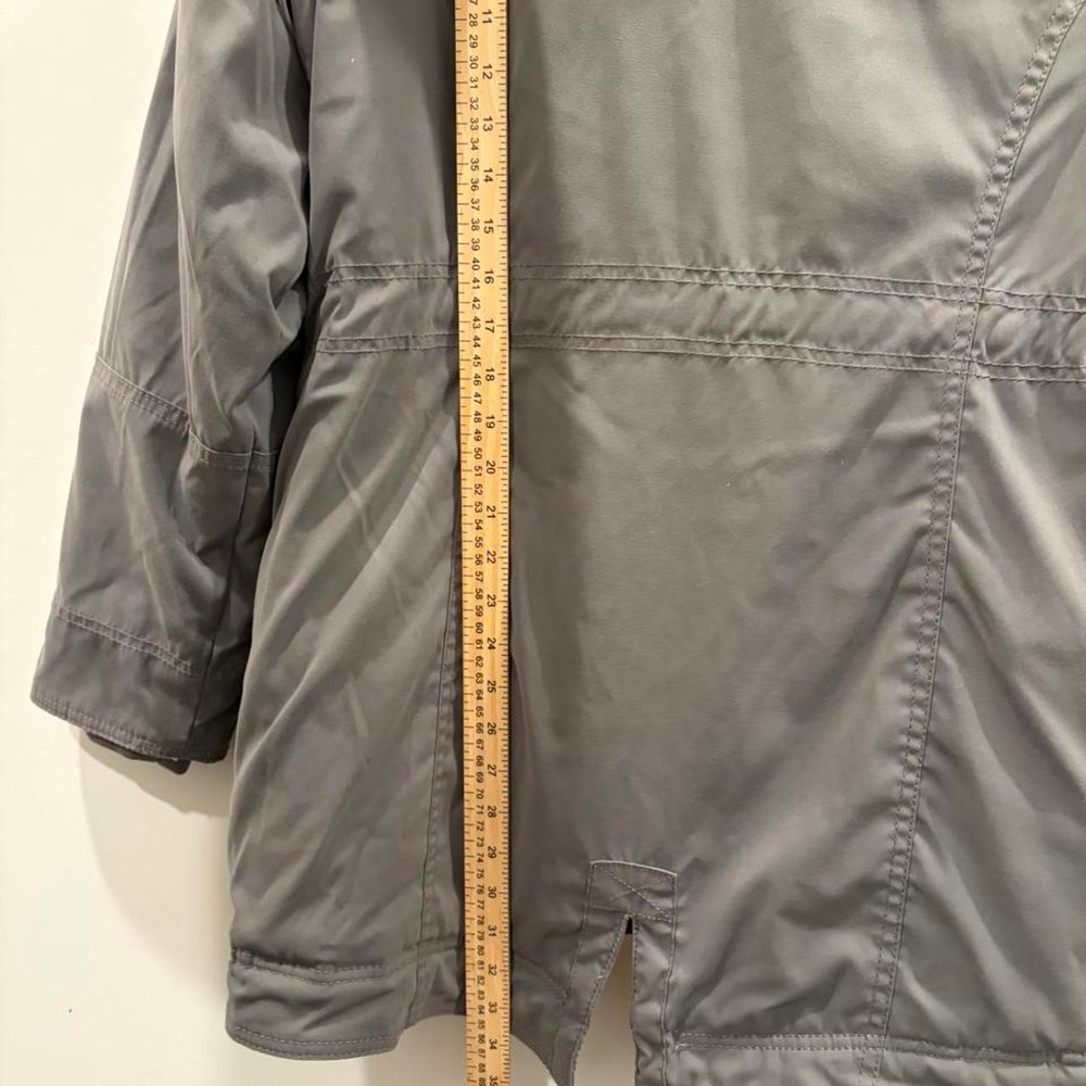 Hollister Co. gray soft cozy fleece lined jacket with hood, size XL - Picture 2 of 8